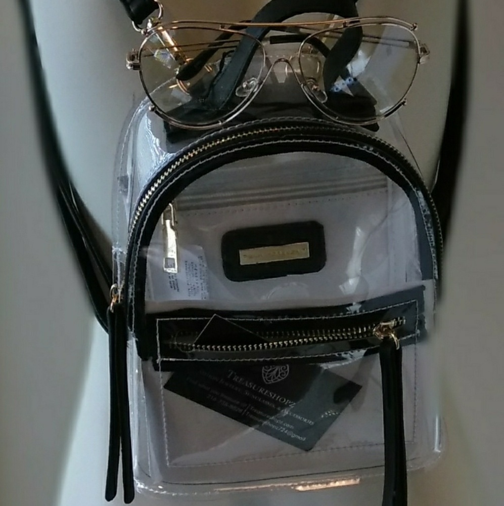 Clear mini backpack crossbody